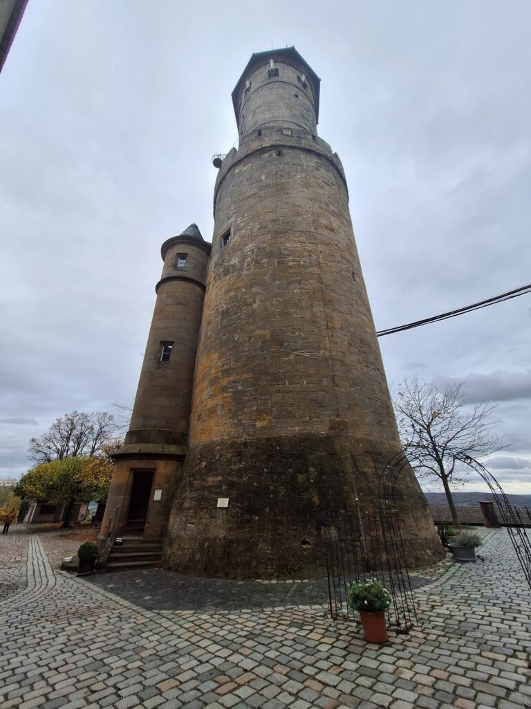 An image of the tower in Altenburg castle in Bamberg