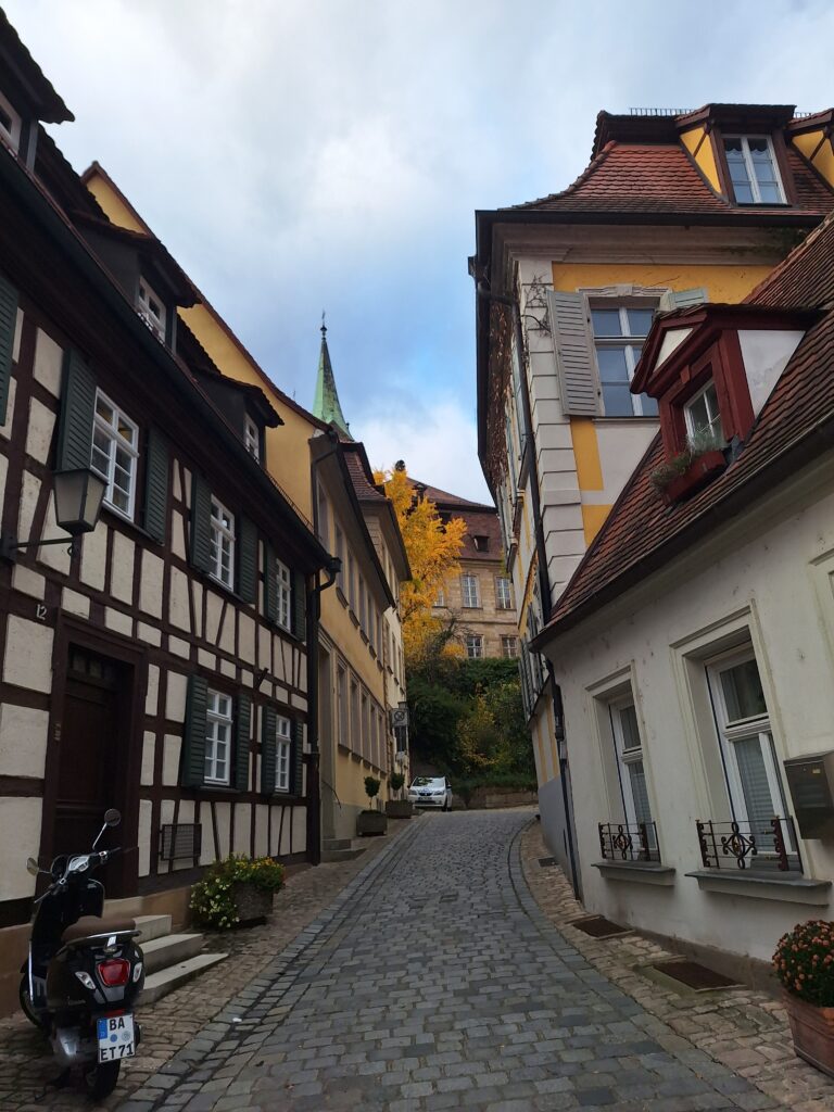 An image of the streets of Bamberg