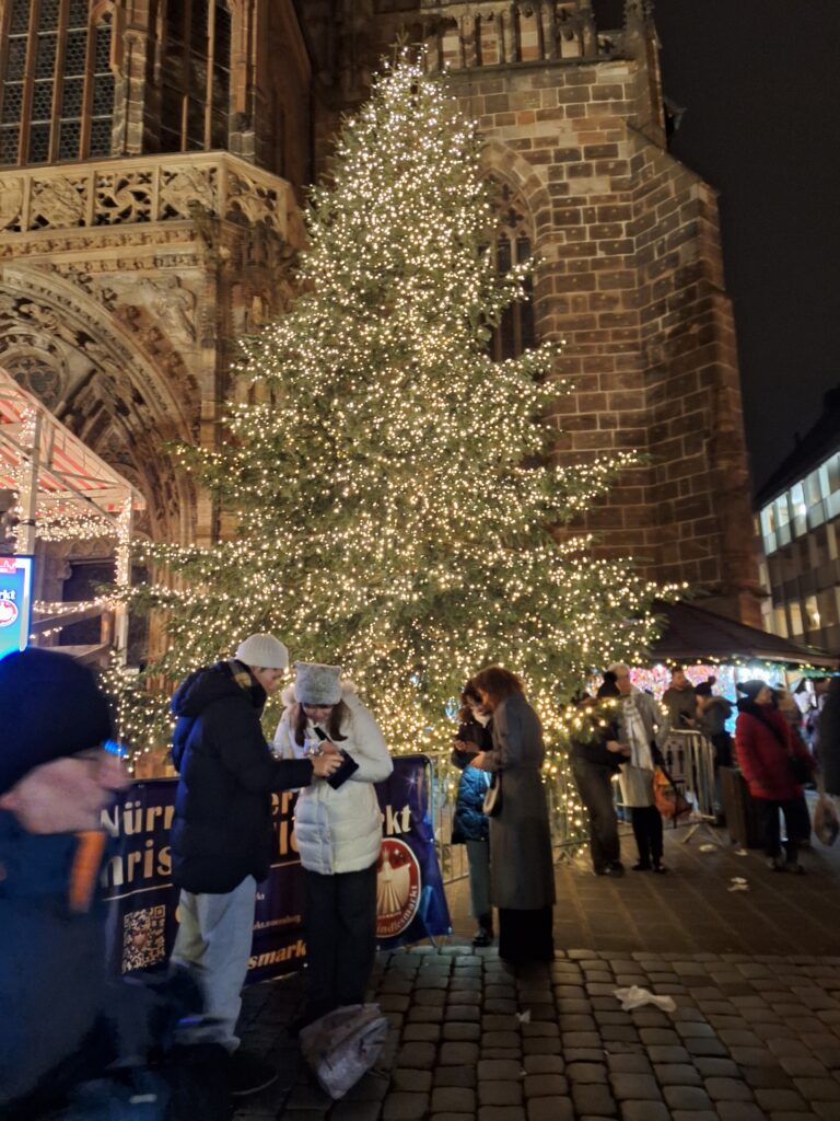 An image of a Christmas tree in Nuremberg